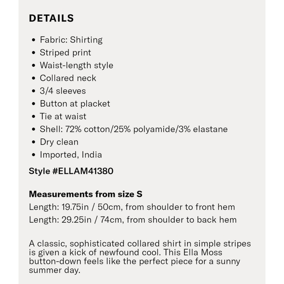 Ella Moss Carissa Buttondown in Pale Blue - Picture 6 of 6